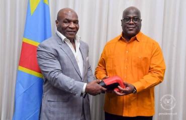 RDC : Mike Tyson reçu par le président Félix Tshisekedi pour discuter des « quelques projets »