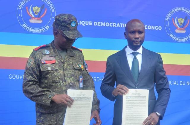 Beni : remise au gouverneur de province des notifications des animateurs de la ville d'Oïcha de la commune de Kasindi par le député national Kombi Pendani