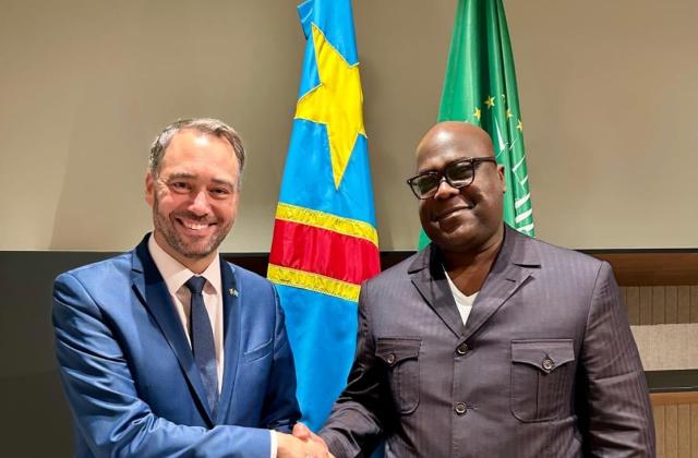 RDC–Belgique : Félix Tshisekedi et Maxime Prévot échangent sur les relations bilatérales et le dialogue national
