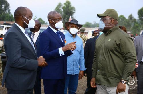 <p>Félix Tshisekedi à GOMA quelques heures avant son vol pour Beni </p>
