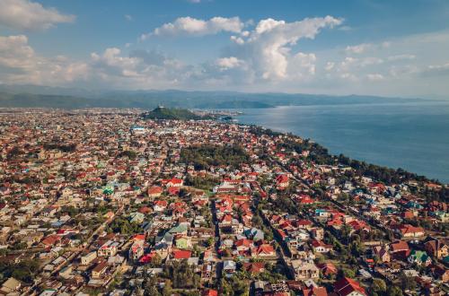 <p>Ville de Goma, chef-lieu du Nord-Kivu. © Nelson Mandela.</p>
