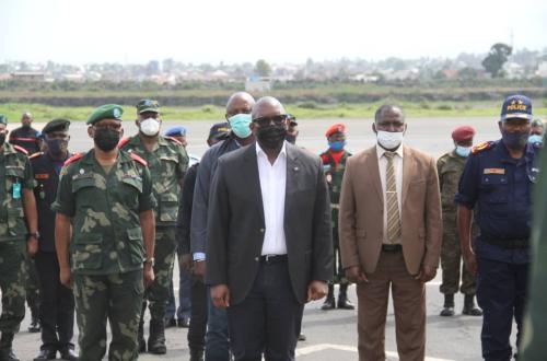 <p>Le Premier Ministre à son arrivée à Goma, au Nord-Kivu. </p>
