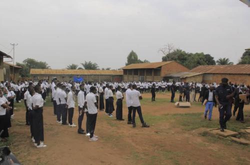 <p>Image d’illustration. Quelques élèves de Bunia lors du lancement du début des épreuves préliminaires des EXETAT</p>
