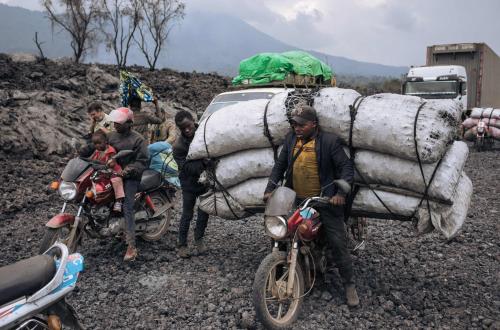 <p>Des familles se déplaçant à GOMA. ©UNICEF</p>
