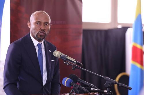 <p>Patrick Muyaya, Porte-parole du gouvernement et ministre de la communication.</p>
