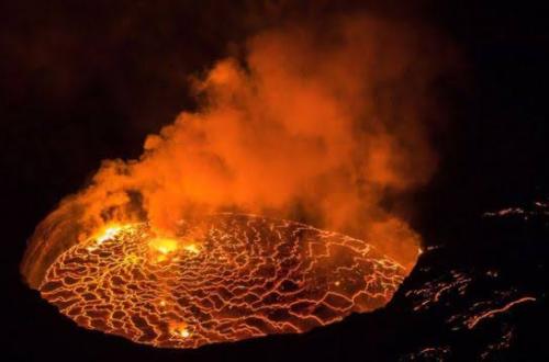 <p>Le volcan du Nyiragongo. ©Bella Falk</p>
