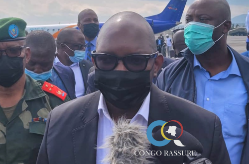 <p>Le Premier Ministre Sama Lukonde à Goma. 5 juin 2021. </p>
