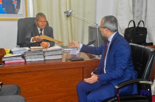 Kinshasa : Le business forum égyptien au menu d'une rencontre entre le DG du FPI Bertin Mudimu et l'ambassadeur Hesham Abdel Salam Elmekwad