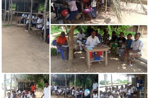 Mambasa : Face à une promesse fallacieuse du PDL145 territoires, les élèves du village Badengaido exposés aux intempéries