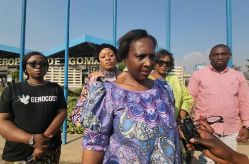 La Ministre des droits humains en visite à Goma pour un état des lieux de la situation des déplacés de guerre et des prisonniers