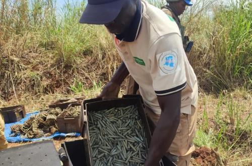 Plus de 40 tonnes de munitions inutilisables détruites par le service de déminage de la Force de la MONUSCO depuis septembre