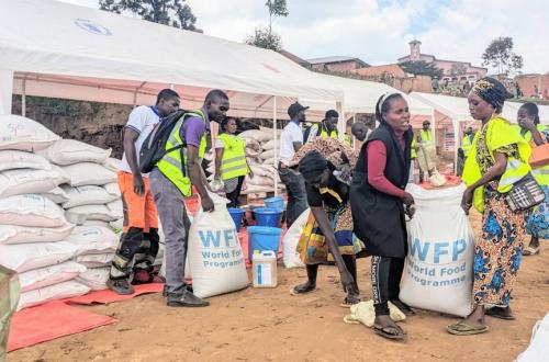 Le PAM assiste près de 3000 déplacés en argent et vivres à Butembo