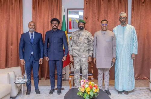 Le Ministre Congolais Constant Mutamba reçu par le Président de la Transition Malienne