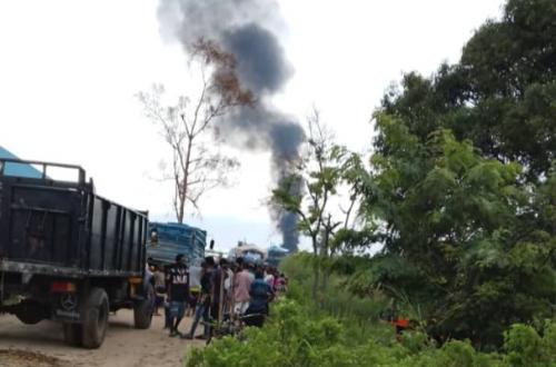 Un Boat rempli de carburant prend feu au Port Mushimbakye à Baraka