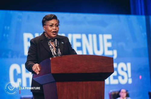 Judith Suminwa entame une tournée de mobilisation contre l'agression du Rwanda et l'enrôlement dans l'armée