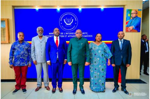 Le président de l'Assemblée provinciale du Nord-Kivu à la tête d'une délégation reçue par le vice-premier ministre