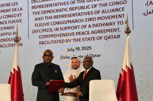Processus de Doha : signature entre la RDC et l'AFC/M23 de la déclaration de principes pour un accord de paix