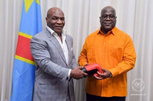 RDC : Mike Tyson reçu par le président Félix Tshisekedi pour discuter des « quelques projets »