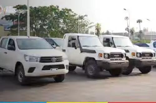Renforcement logistique de la PNC : de nouvelles jeeps remises aux provinces de Lomami et du Kasaï-Oriental