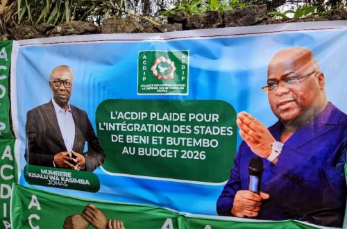 RDC : le parti politique ACDIP de Jonas Kasimba plaide pour l'intégration des stades de Beni et Butembo au budget 2026