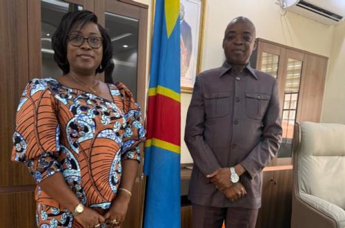 Nyiragongo : la députée Adèle Bazizane plaide pour la prise en charge des enseignants et agents de l'éducation auprès du nouveau DG de la DINACOPE