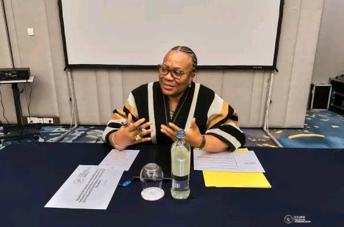 Bruxelles :  Marie-Thérèse Sombo échange avec les doctorants Congolais de la diaspora