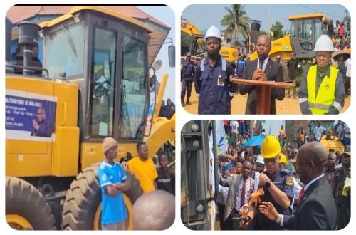 Walikale : remise de trois engins  lourds pour la brigade routière et le début du  désenclavement de cette entité administrative