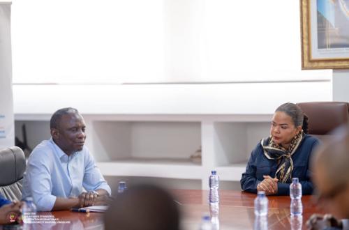 Kinshasa : Thérèse Wagner et John Banza évaluent la réhabilitation des infrastructures du MAE
