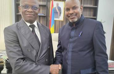 Le directeur provincial du Haut-Lomami 1 reçu par le Vice-ministre de l’éducation nationale