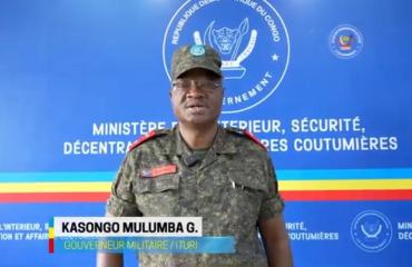 Ituri : « Nous avons tous les outils pour relever les défis sécuritaires », affirme Gaby Kasongo Mulumba