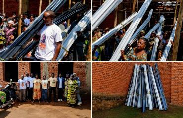 Nord-Kivu : la Fondation Saidi Balikwisha offre 50 tôles pour soutenir la construction d'un temple catholique à Kyondo dans le territoire de Beni