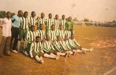Photo de l’effectif du DC Virunga lors de la finale de Coupe du Congo à Bandundu, finale perdu face à Bukavu Dawa (2-0)