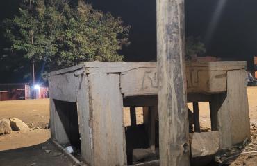 Beni : un dispositif de lavage des mains contre Ebola laissé à l’abandon sur le boulevard Rwenzori