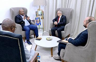 RDC : Aimé Boji échange avec les Ambassadeurs de Cuba et d'Ukraine
