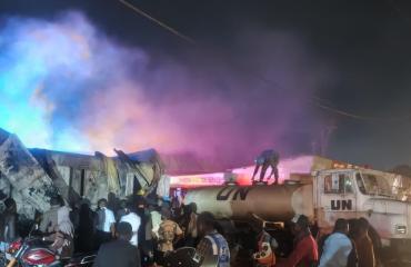 Beni : incendie près de l'hôtel de ville, kiosques et magasins ravagés
