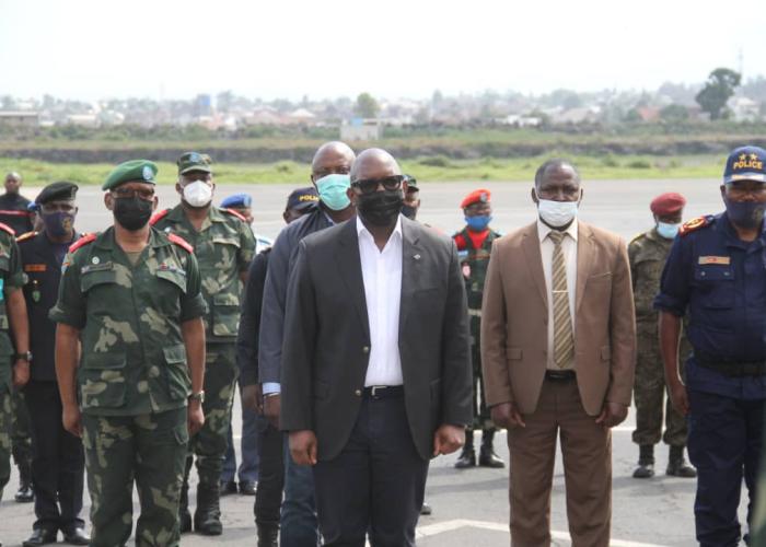 <p>Le Premier Ministre à son arrivée à Goma, au Nord-Kivu. </p>
