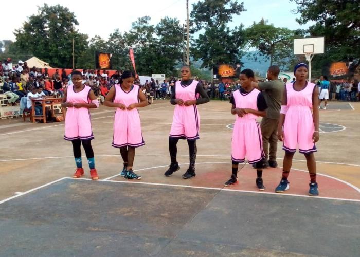 <p>Une équipe féminine de basket-ball de Beni. ©Droits tiers.</p>
