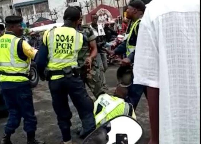 Goma : une altercation entre les motocyclistes et les agents de la PCR cause un trouble à l’ordre public