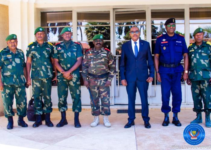 Sud-Kivu : La situation sécuritaire en province au cœur des échanges entre Théo Ngwabidje et le lieutenant-Général Marcel Mbangu Mashita