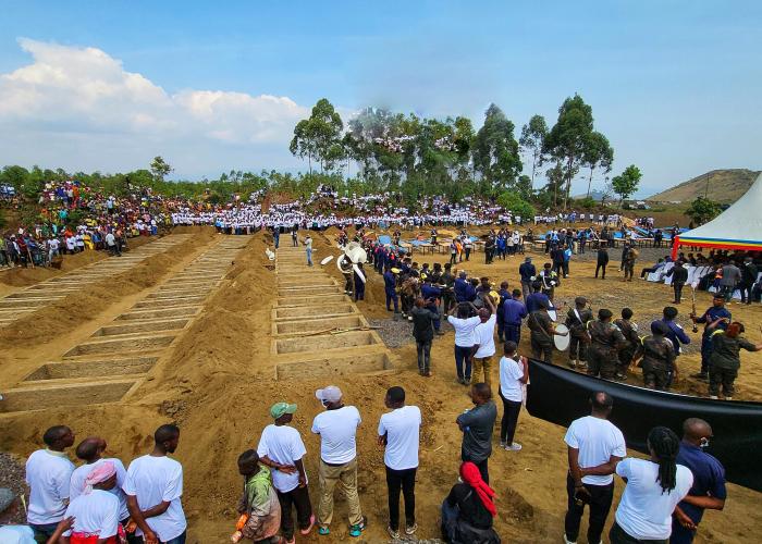 La ville de Goma, chef-lieu de la province du Nord-Kivu est plongée dans le deuil suite à l’inhumation de plus de 200 victimes de l'agression Rwandaise perpétrée à travers la guerre du M23.