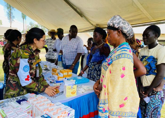 La MONUSCO au cœur d'une assistante médicale près de Bunia