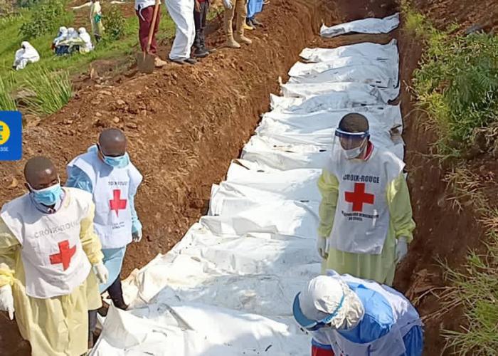 La Croix-Rouge organise l’inhumation de 18 corps victimes de l’invasion du M23