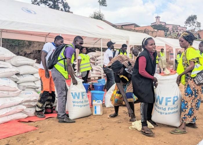 Le PAM assiste près de 3000 déplacés en argent et vivres à Butembo