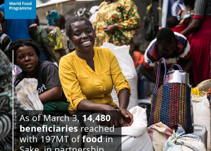 197 tonnes de nourriture distribuées à 14.480 bénéficiaires à Sake