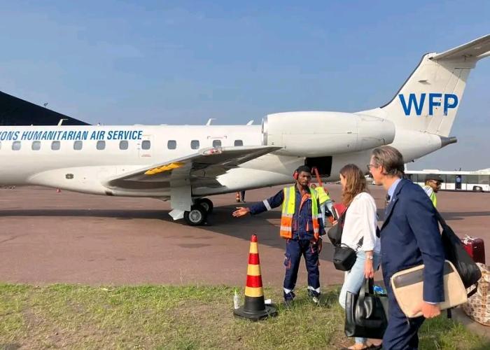La Suède contribue à hauteur de 13 millions de couronnes Suédoises à l’UNHAS-WFP en RDC
