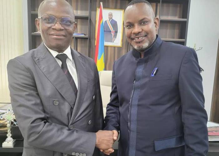 Le directeur provincial du Haut-Lomami 1 reçu par le Vice-ministre de l’éducation nationale