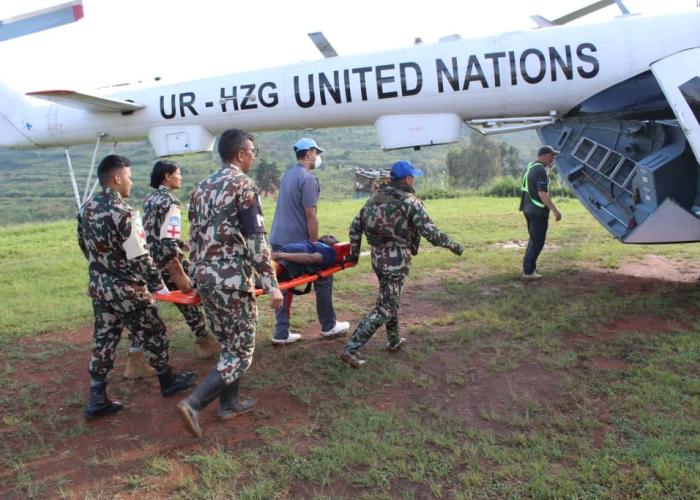 Ituri : la MONUSCO évacue d’urgence deux soldats FARDC blessés à Fataki