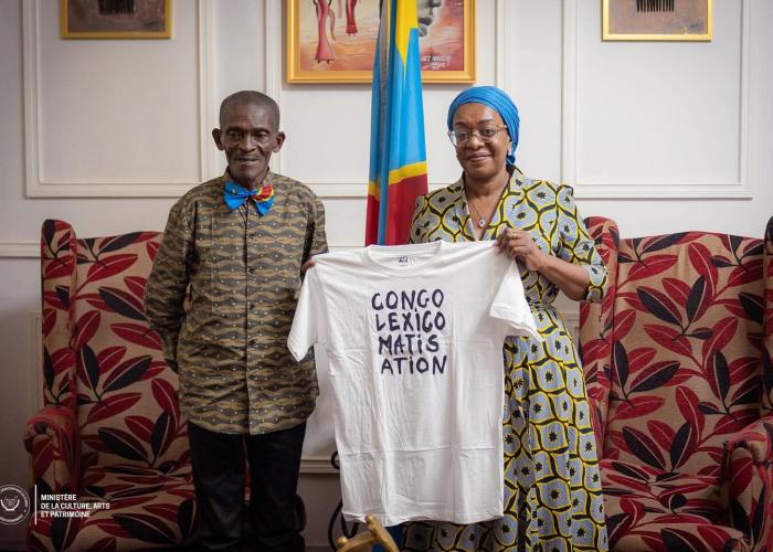 L'énigmatique « Congolexicomatisation » : Eddy Malou présente son ouvrage à la Ministre de la Culture