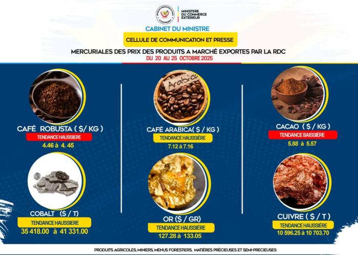 Commerce extérieur : le prix du cacao Congolais chute à l’exportation