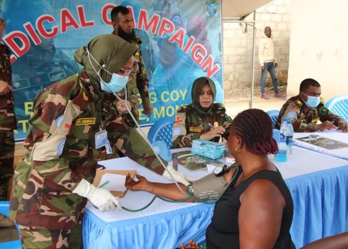 Ituri : les Casques Bleus Bangladais de la MONUSCO offrent une assistance médicale à 184 patients à Tsere